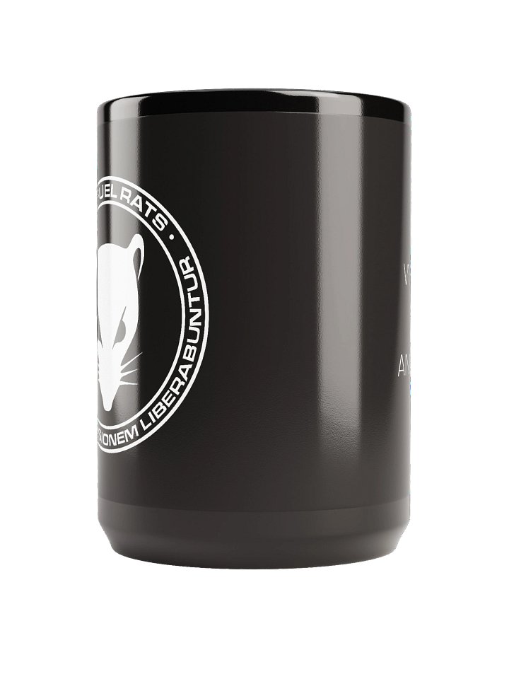 15oz Glossy Solid Black Roundel Mug product image (2)