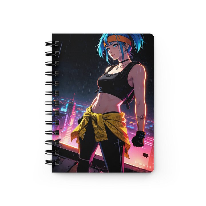 Cyberpunk Echo Echo Nightwave Neon Spiral Bound Journal product image (1)