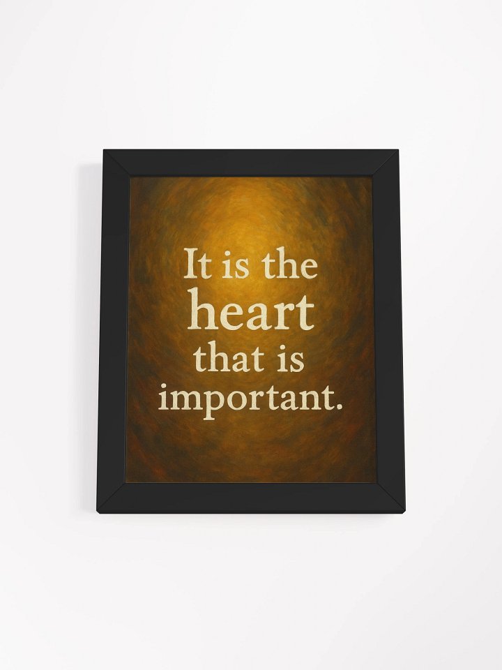 “It Is the Heart That Is Important” – Nichiren Buddhism Framed Poster product image (1)