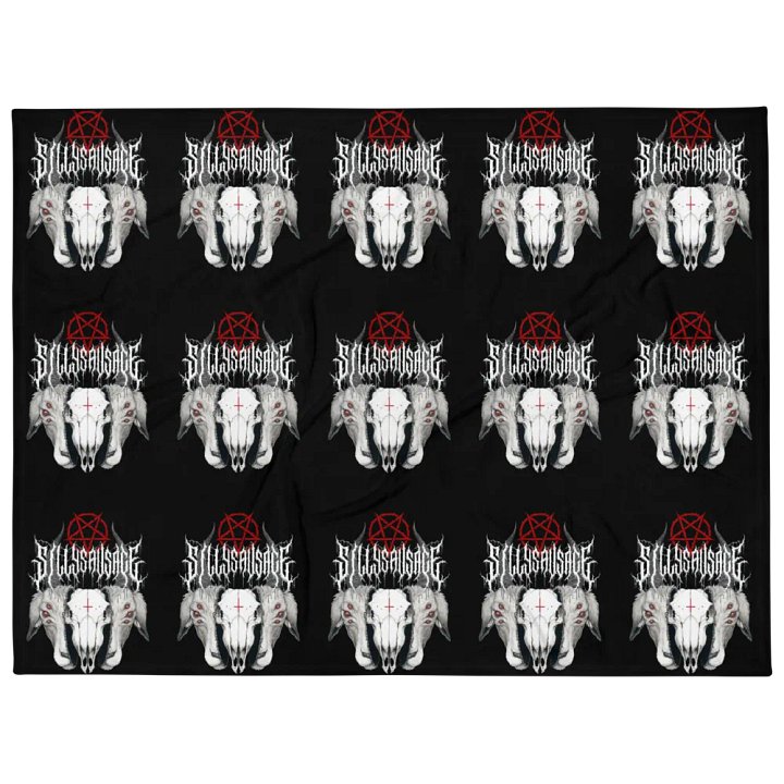 Sillysau5age Demonic Goat Blanket (Black) product image (1)