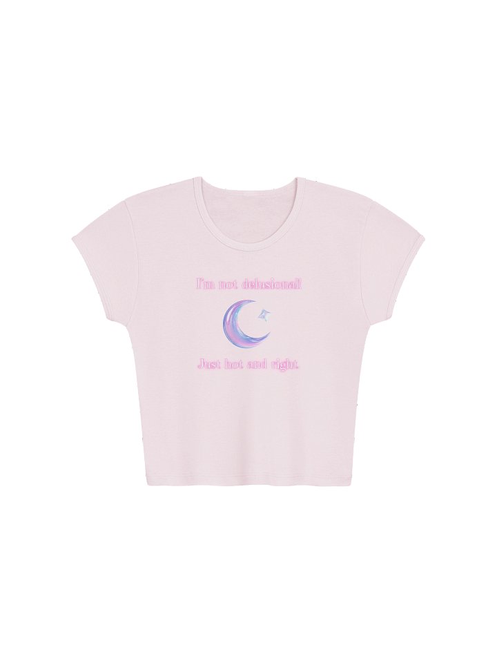 Hot & Right Crop Tee - Light Pink product image (1)