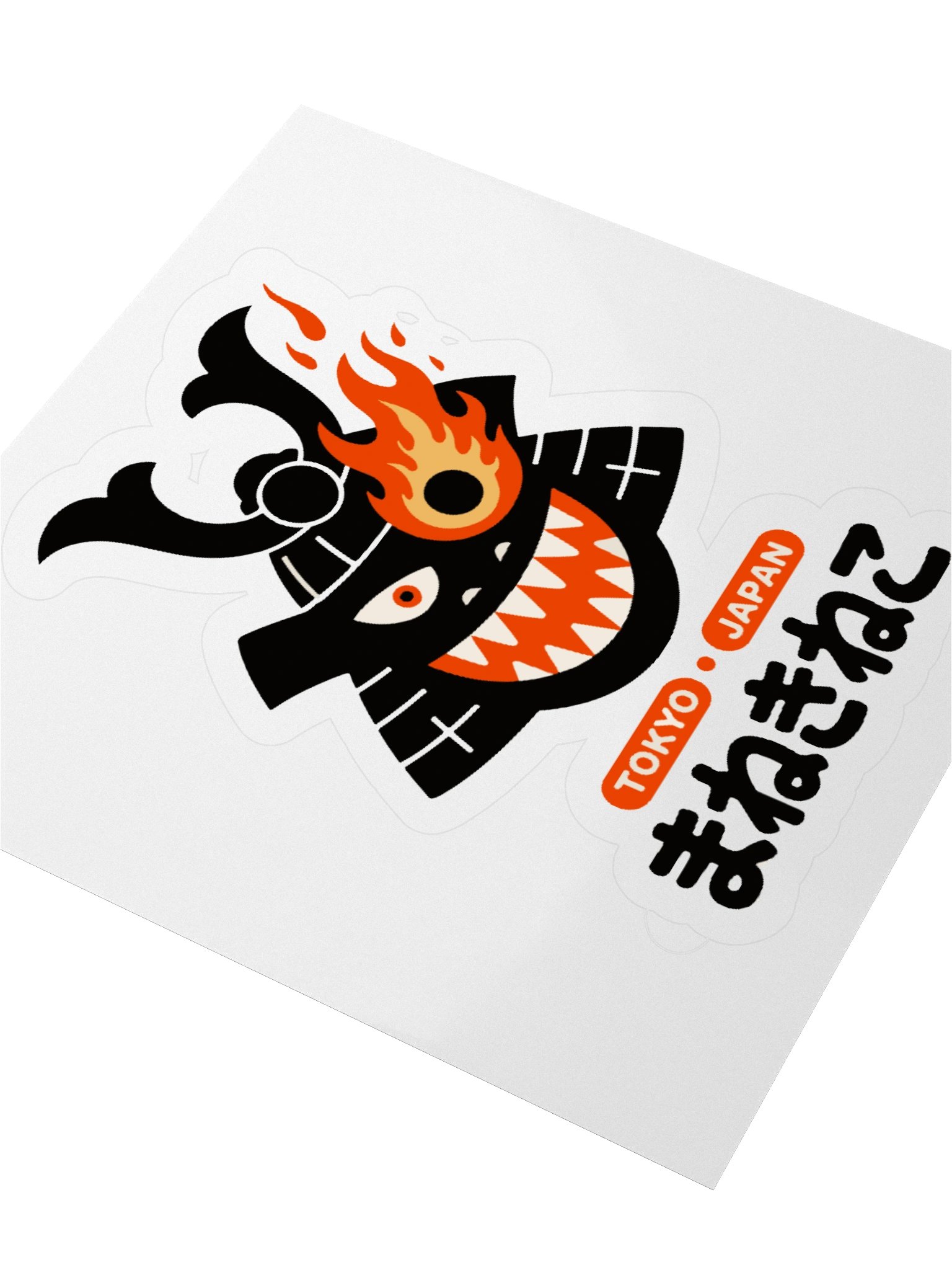Fiery Tokyo Monster Kiss Cut Stickers product image (3)