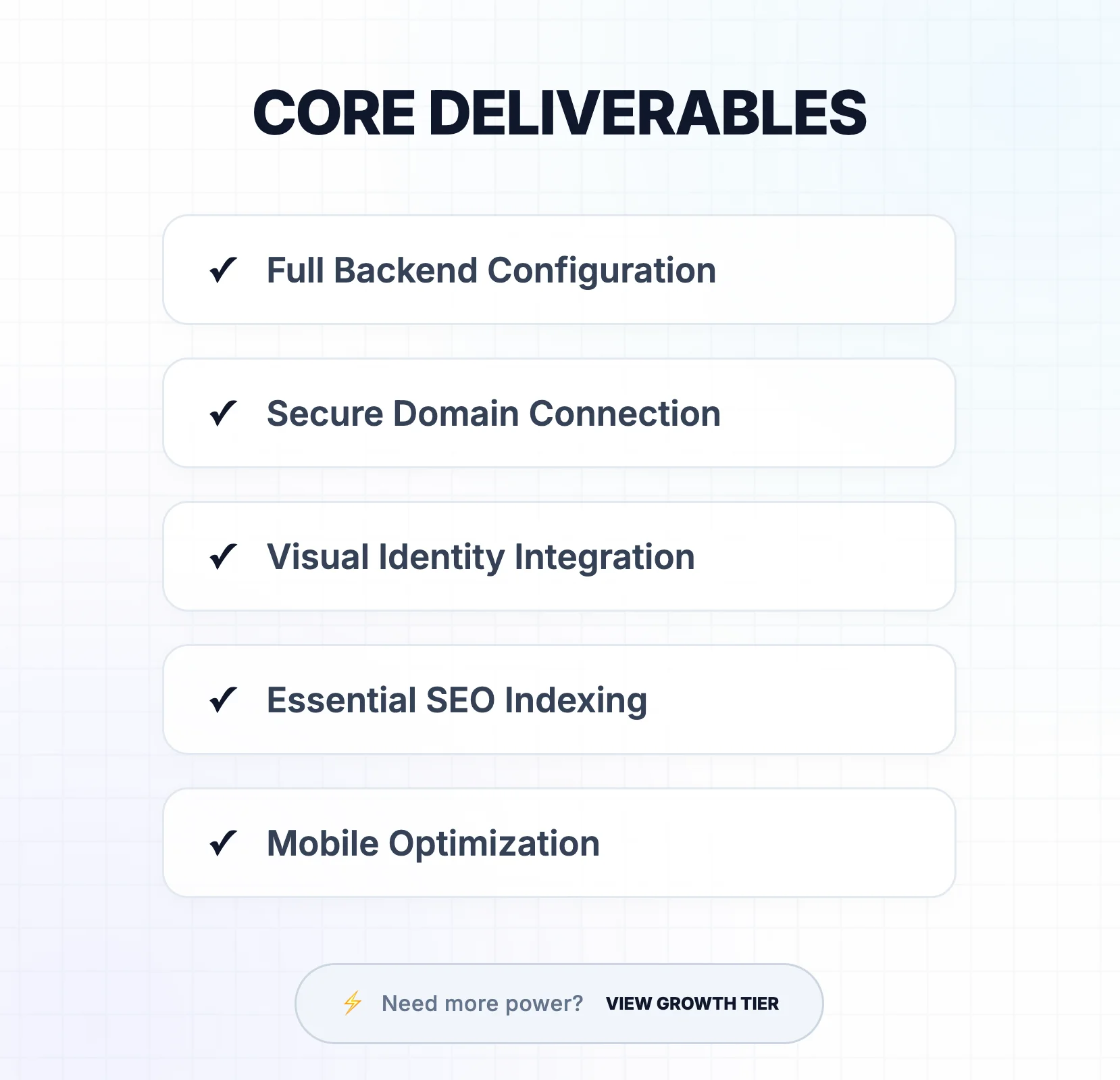 Foundation Tier (+Required Hosting) product image (2)