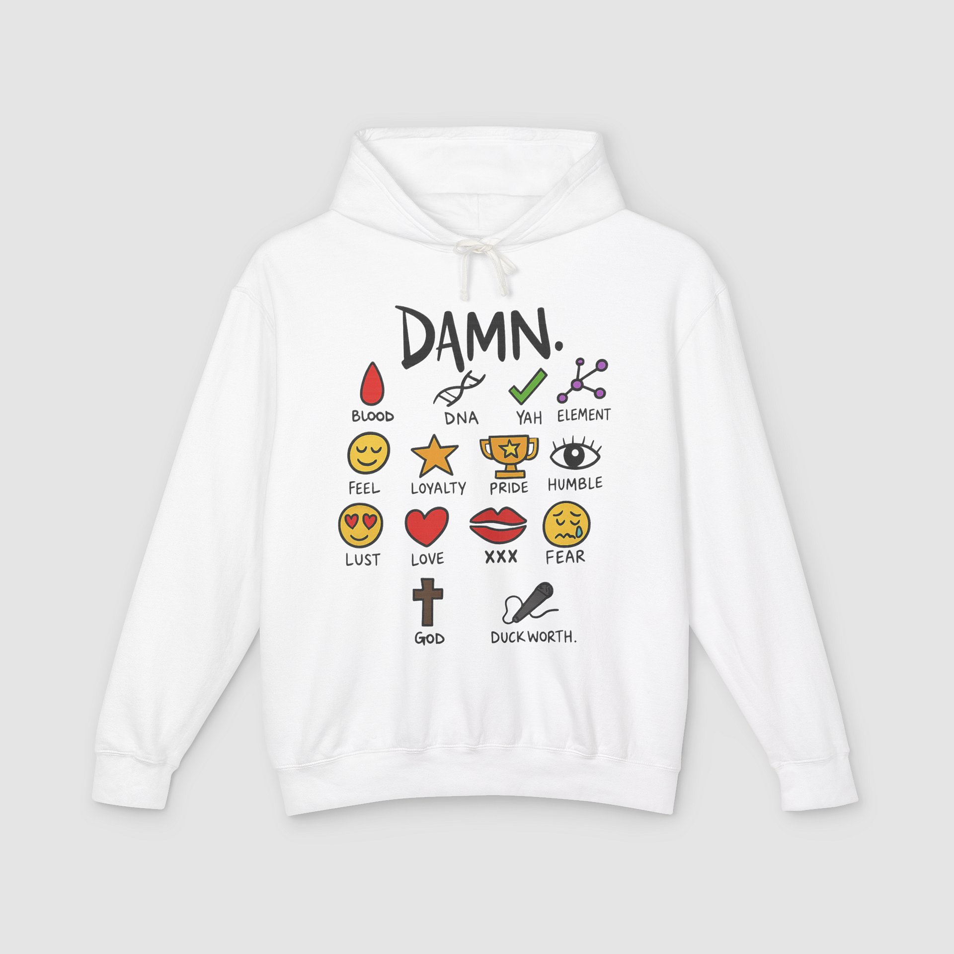 Kendrick Lamar Damn Notebook Hoodie product image (1)