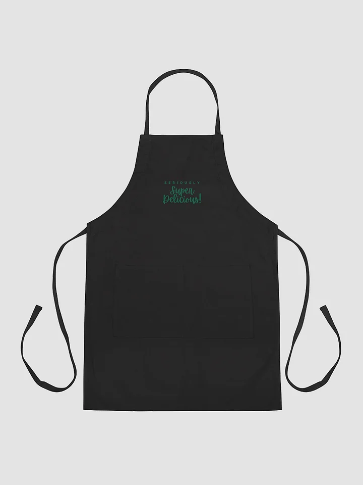 Super Delicious Embroidered Cooking Apron (Green) product image (2)