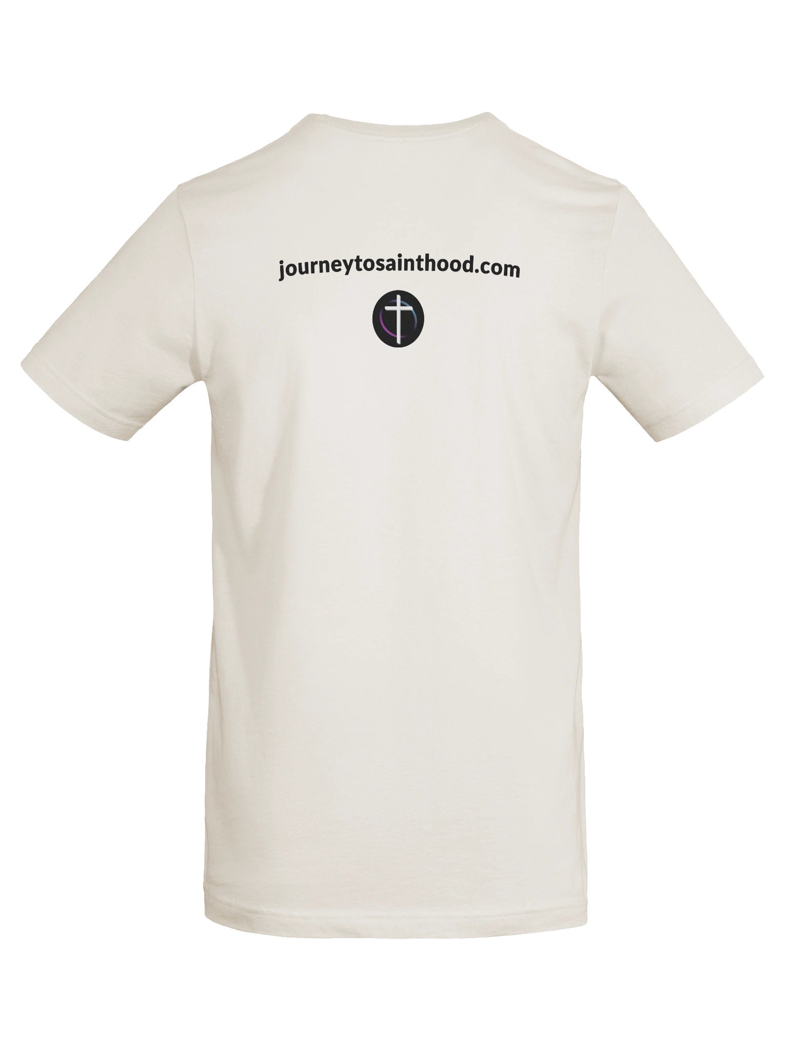 Be Saintly T-Shirt - Light with Black Lettering product image (80)