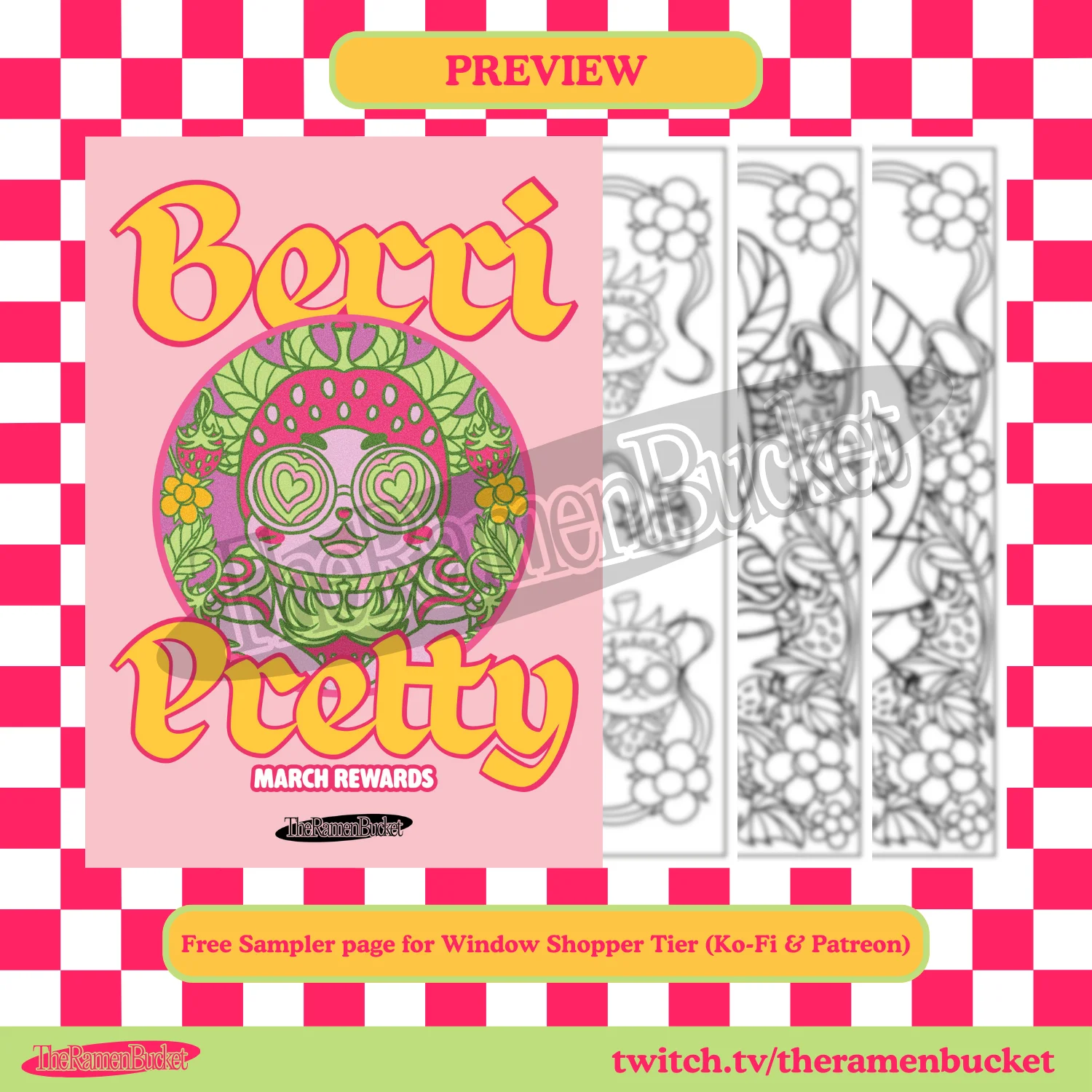 'BERRI PRETTY' Digital Coloring Pages product image (2)
