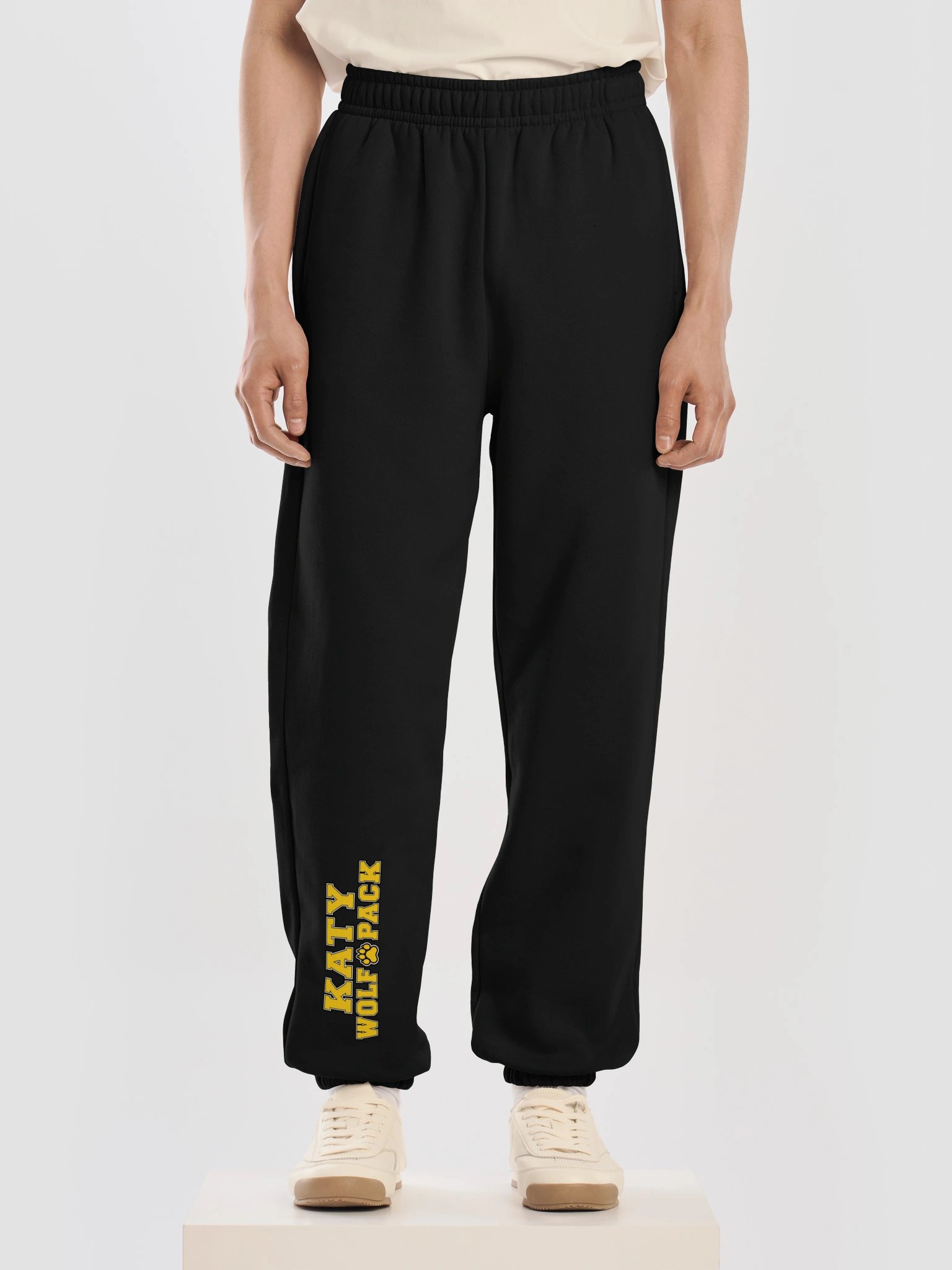 Katy Wolf Pack Black Sweatpants product image (2)