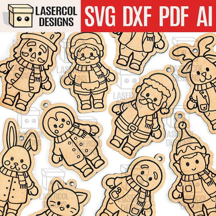 Christmas Ornaments - Laser Cut Files product image (1)