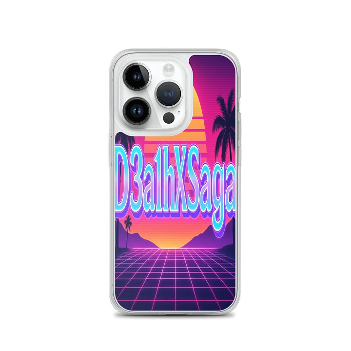 Neon Echo – D3a1hXSaga Vaporwave iPhone Case product image (3)