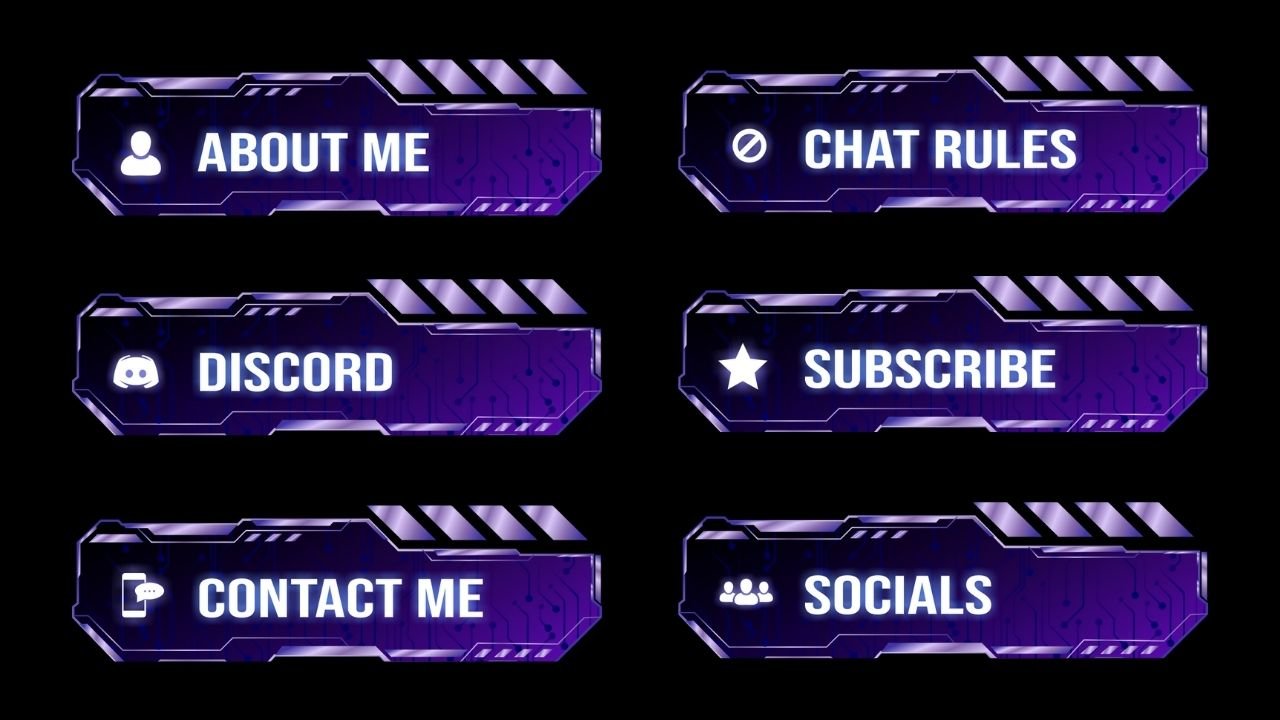 Metal Indigo Twitch Panels product image (1)