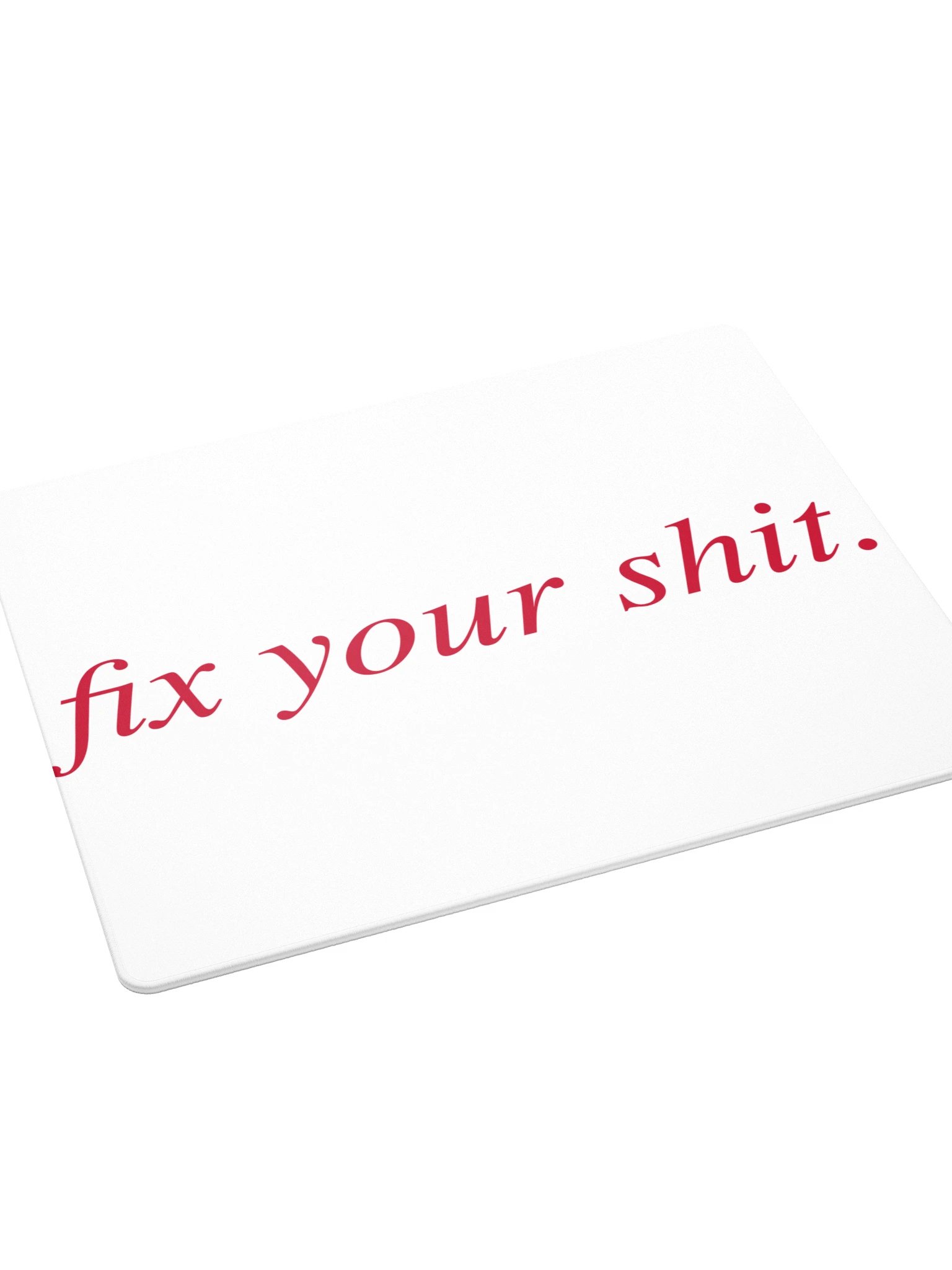 No ShopCo | Gaming Mouse Pad - Fix Your Shit Yellow on Black product image (4)