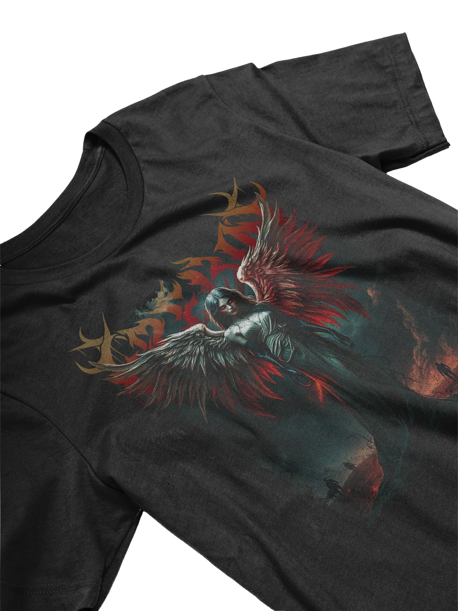 Sinister – Horror Gothic Dark Angel Art Tee product image (2)