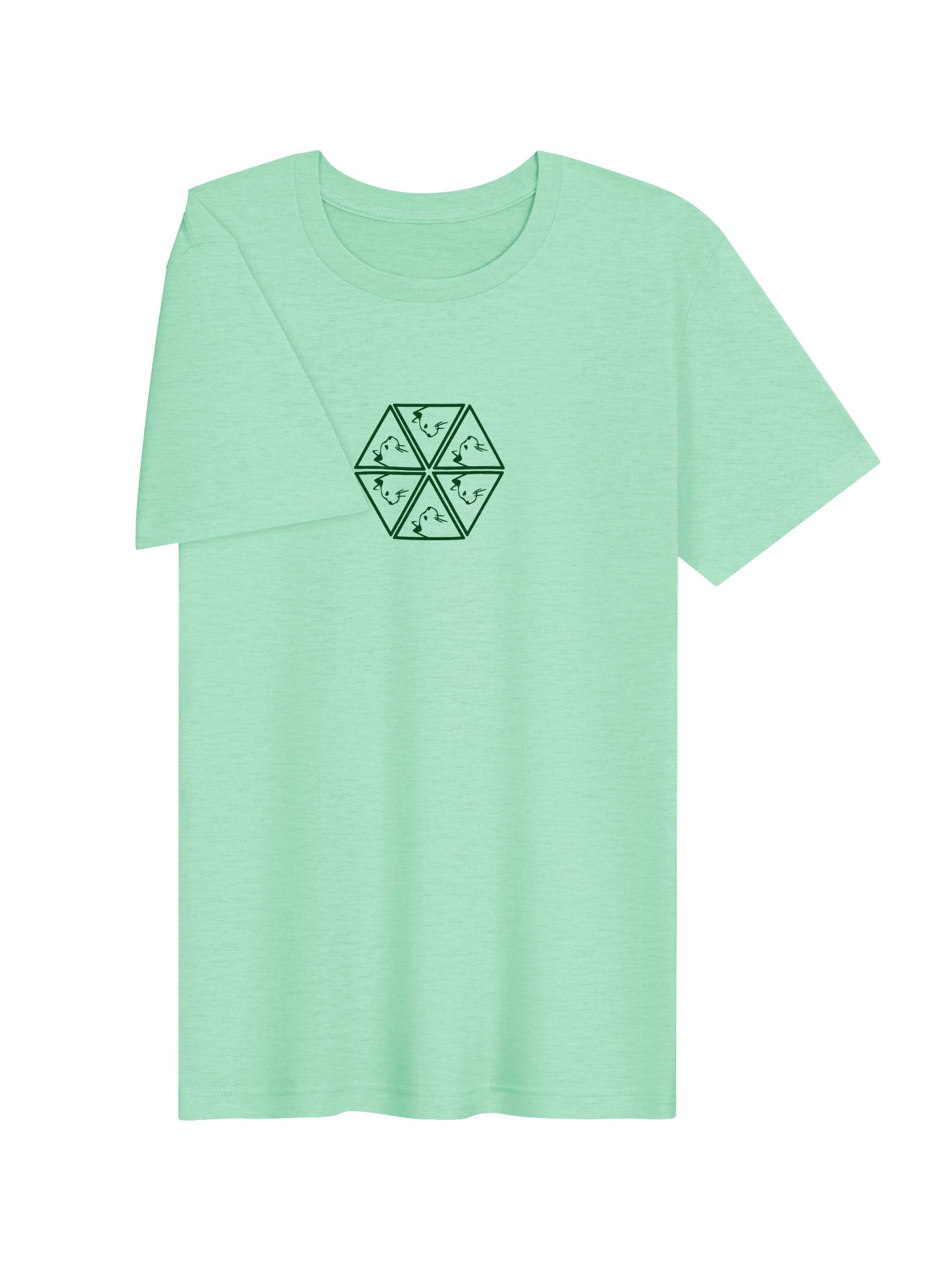 Mirror Image of a Cat in Dark Green |FEM FIT product image (3)