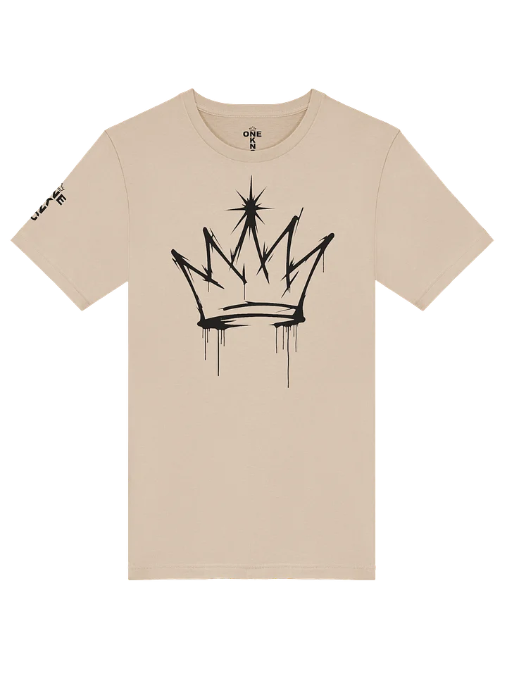 ONE KING Urban Crown Premium T-Shirt with sleeve logo black print product image (1)