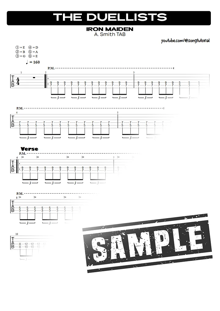 The Duellists | PDF Tab + Guitar Pro | Iron Maiden product image (2)