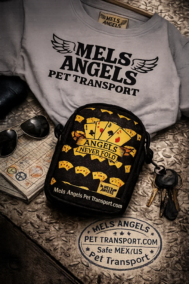 Mel’s Angels Pet Transport — Classic Crew Tee product image (1)