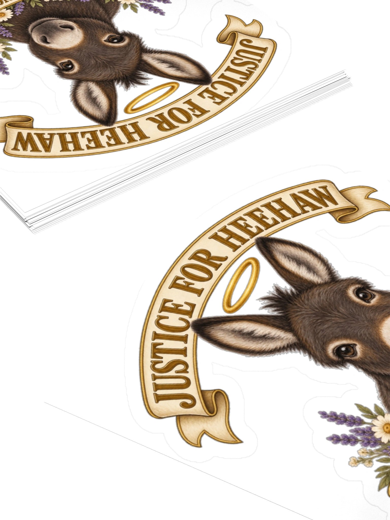 Justice For HeeHaw Classic Design Stickers product image (4)
