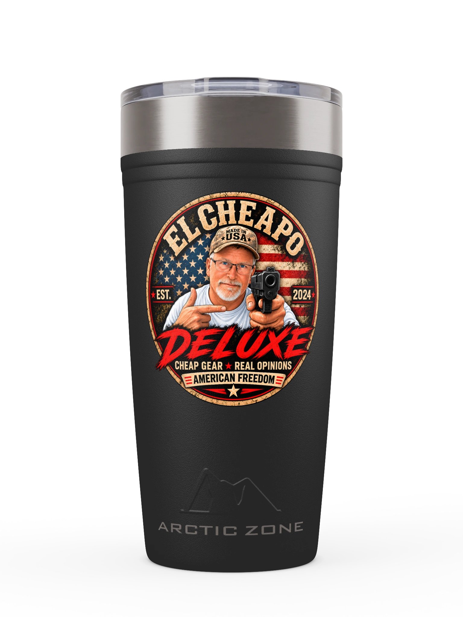 El Cheapo Deluxe - 20 oz. Badge Tumbler product image (3)