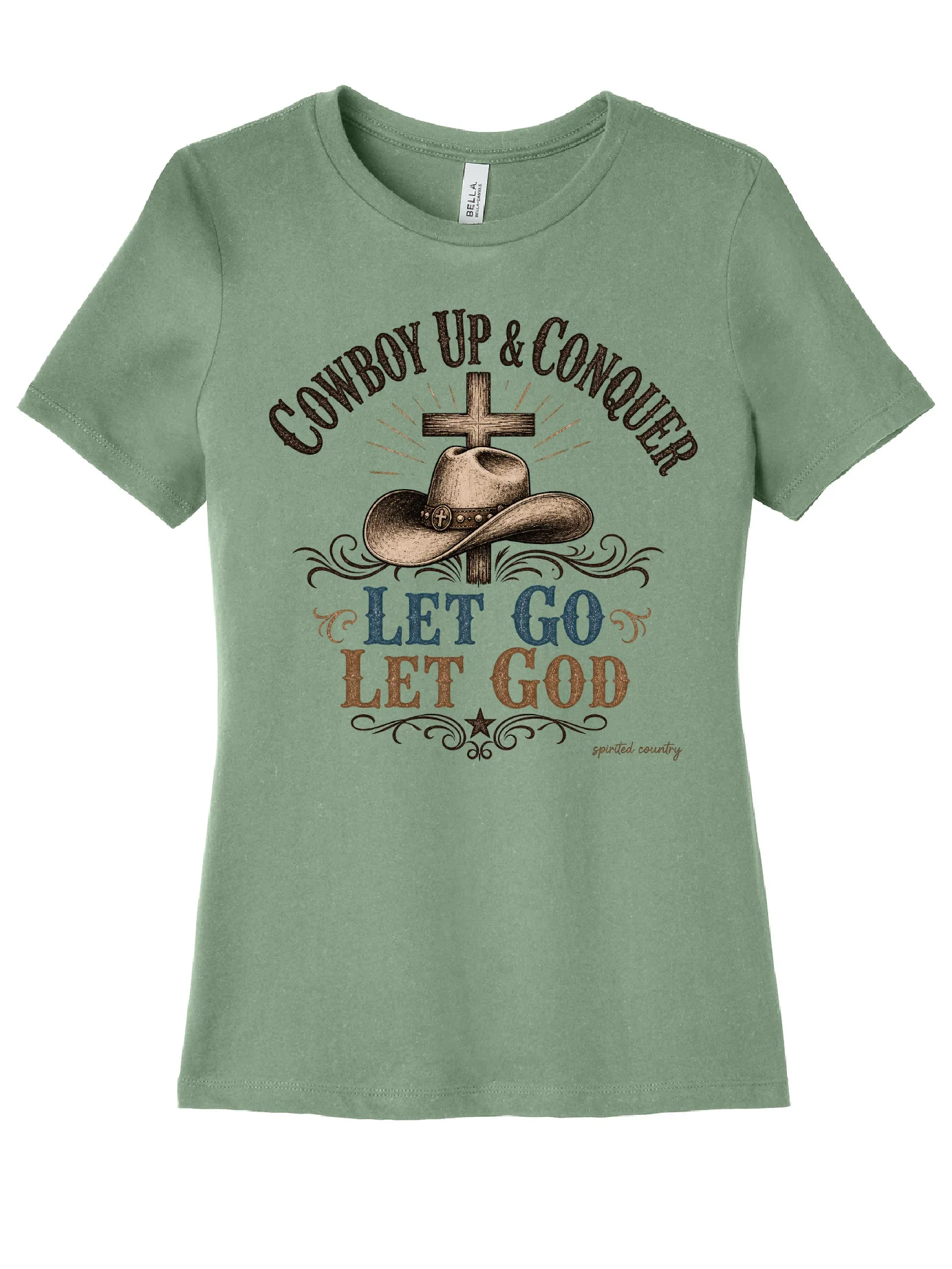 LET GO, LET GOD BELLA CANVAS LADIES T-SHIRT product image (1)