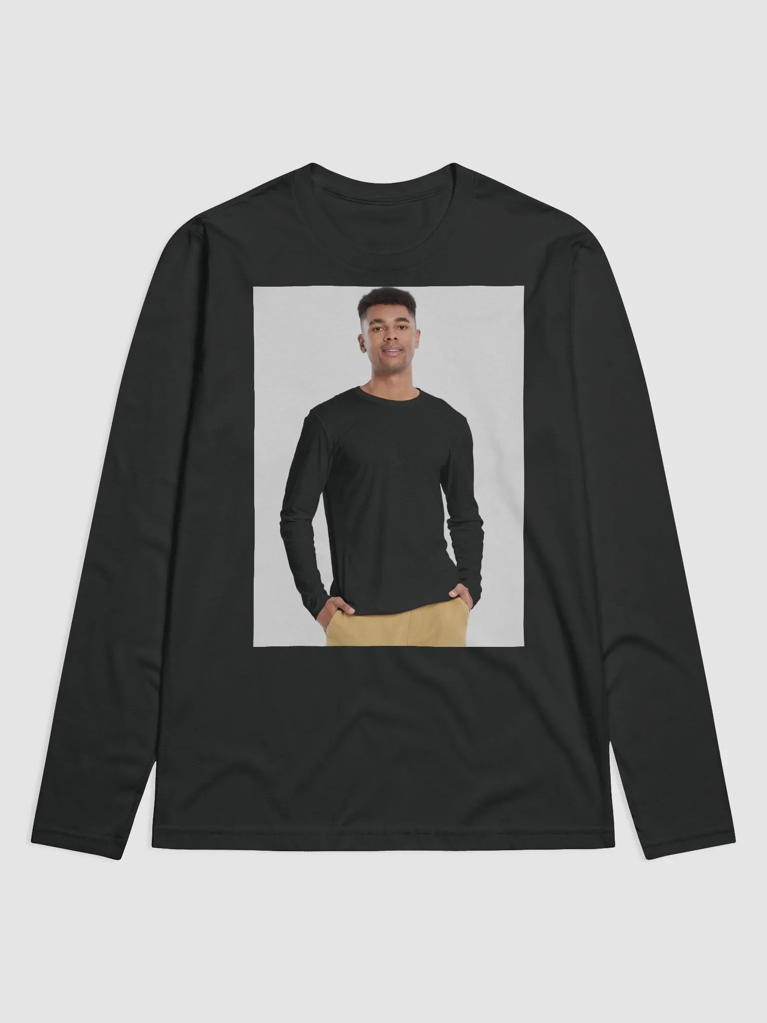 Next Level Premium Fitted Long Sleeve Crew S–2XLSize guide product image (1)