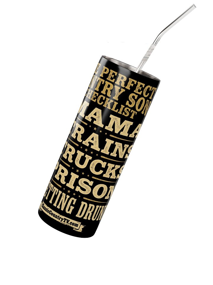 The Perfect Country Song Checklist — 20oz Tumbler product image (2)