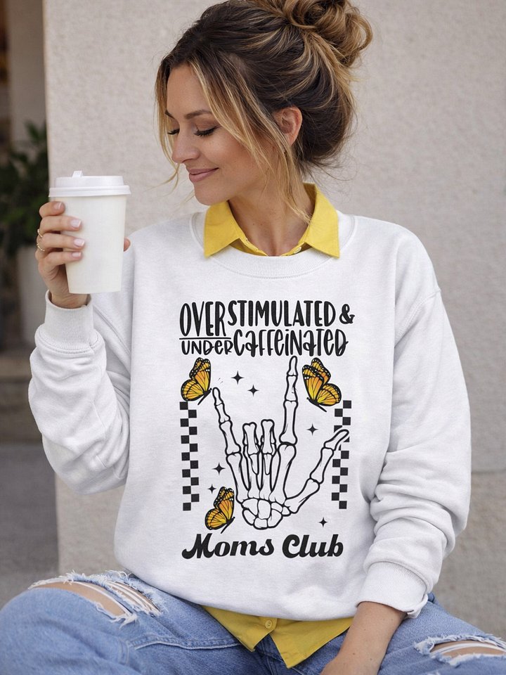 Overstimulated & Under Caffeinated Crewneck product image (1)
