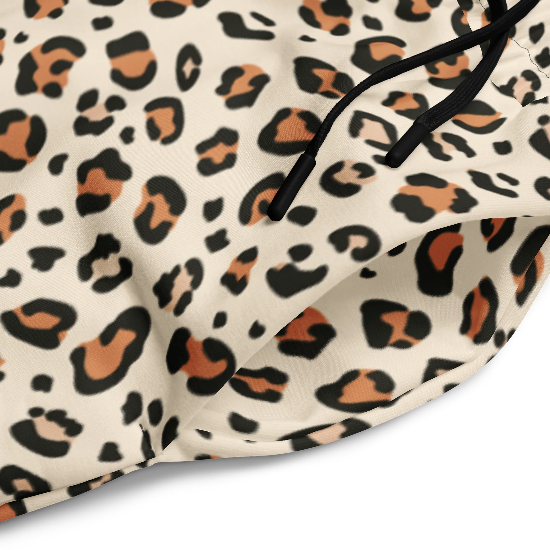 Bold Brown Leopard Skin Print Wide-Leg Joggers product image (2)