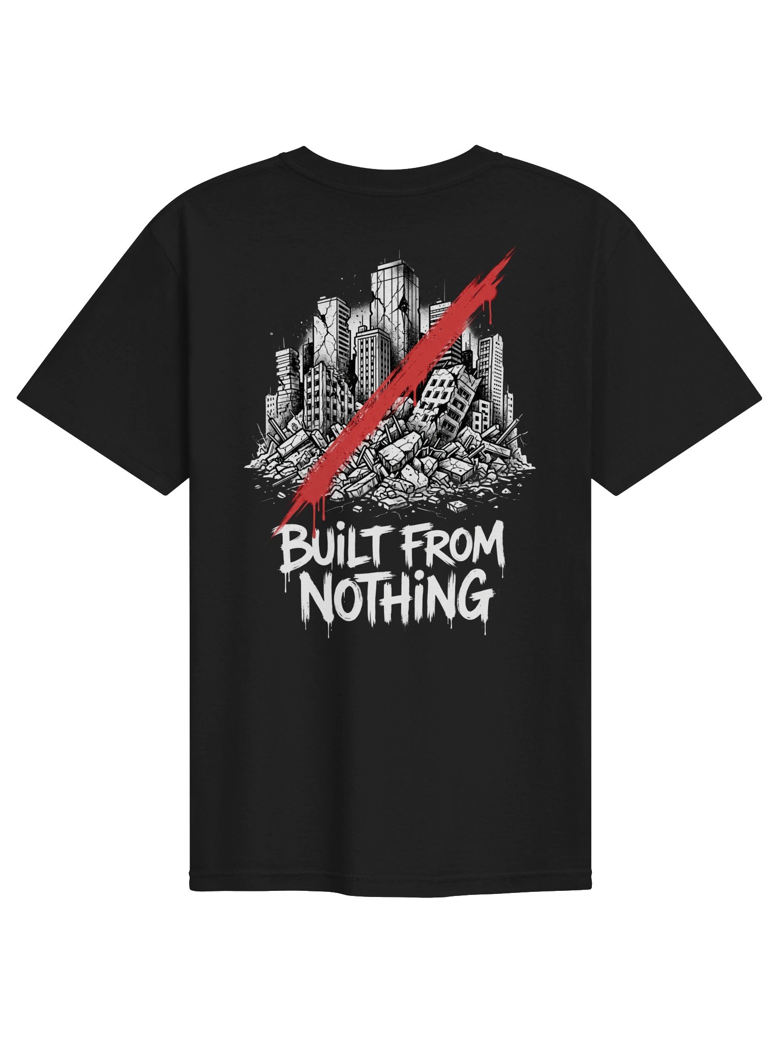 Built From Nothing T-Shirt | Urban Streetwear Back Print Tee product image (5)