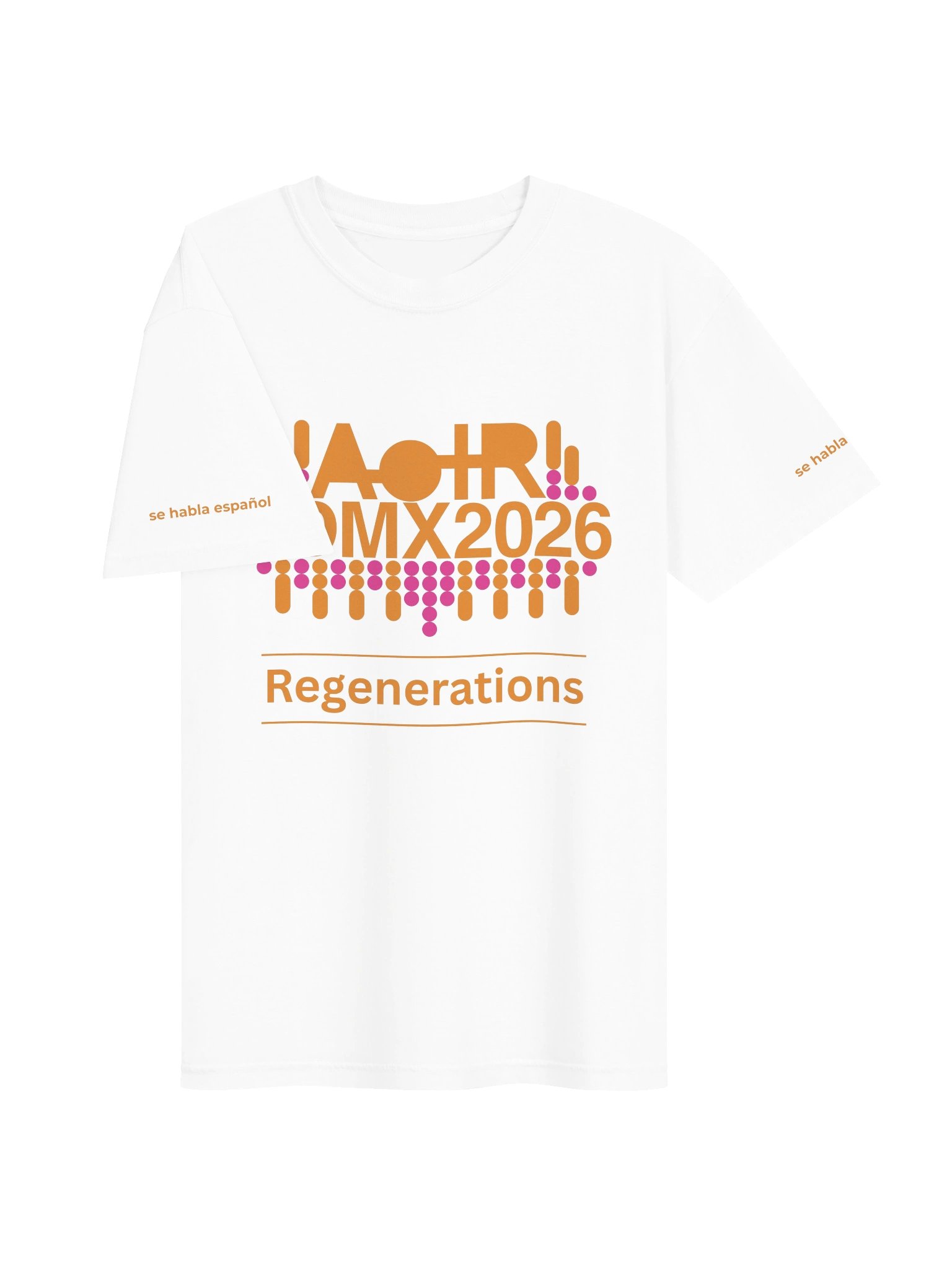 AoIR2026 Regenerations Unisex Conference Tee 'se habla español' - Orange product image (3)