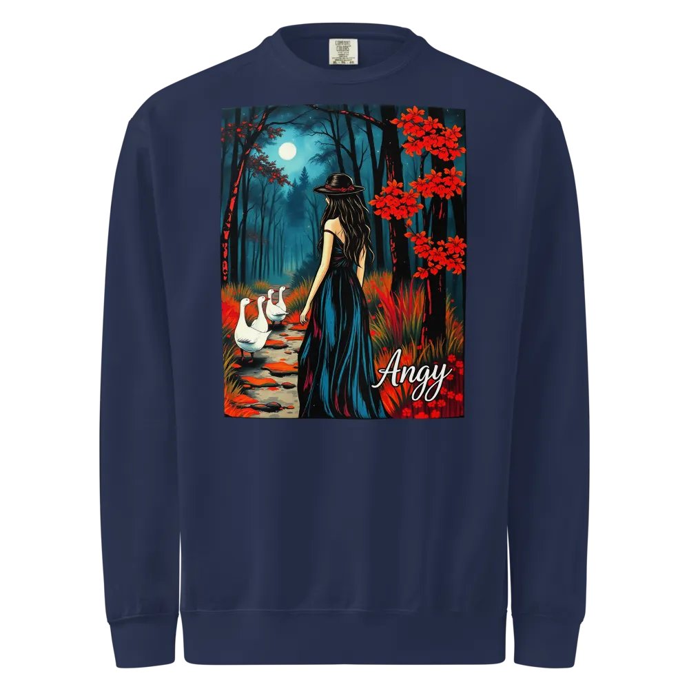 Moonlit Stroll Forest Sweatshirt product image (1)