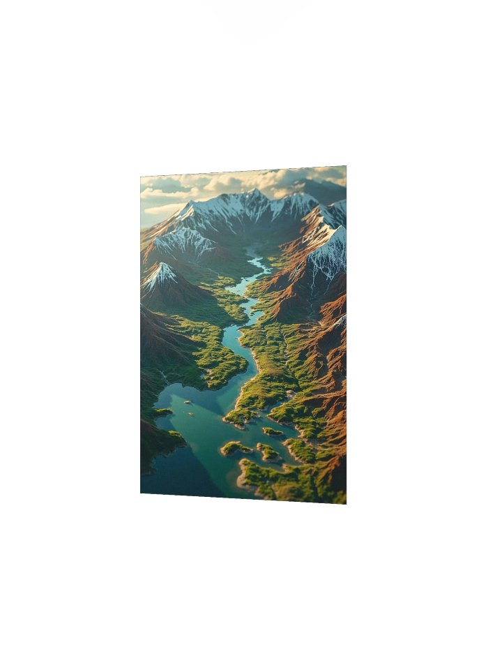 Valley of Anáhuac (1519): Biophilic 3D Relief Map of the Aztec Heart product image (12)