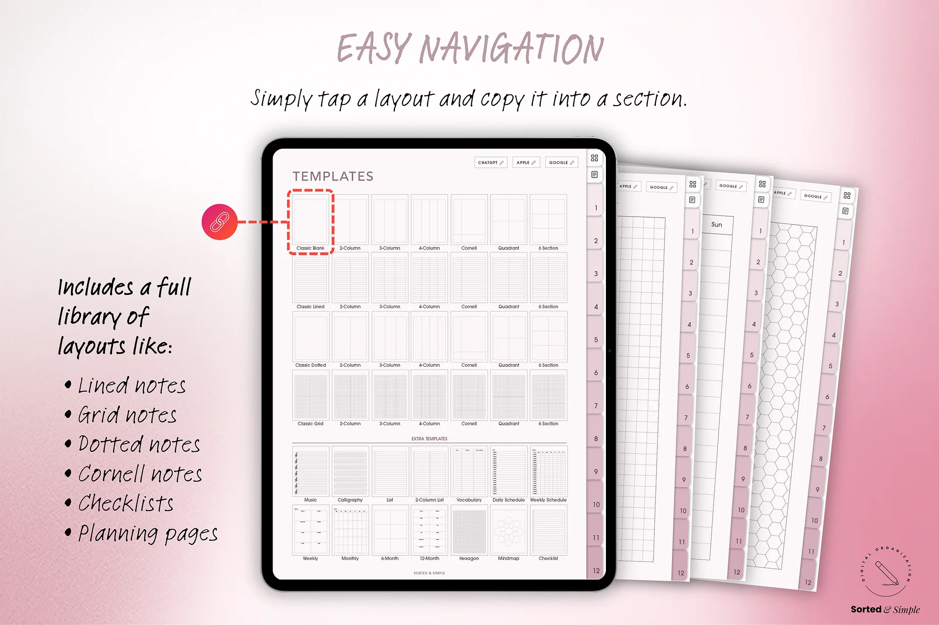 Smart Digital Notebook - Blush Pink product image (5)