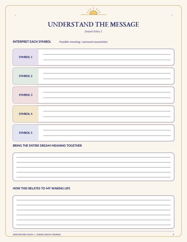 Finding Your Personal Dream Language | Guided Dream Journal for Dream Interpretation product image (4)