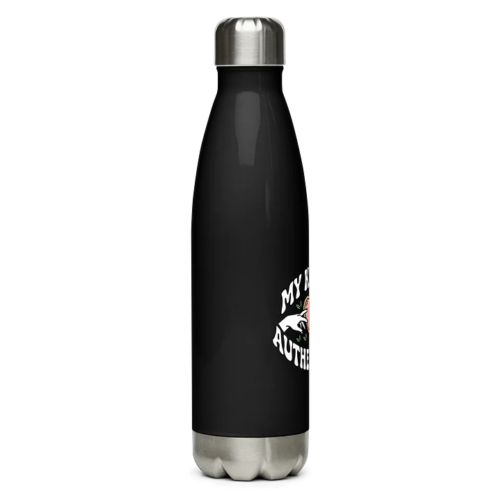 “My Kink Is Authenticity” Black Stainless Steel Water Bottle product image (2)
