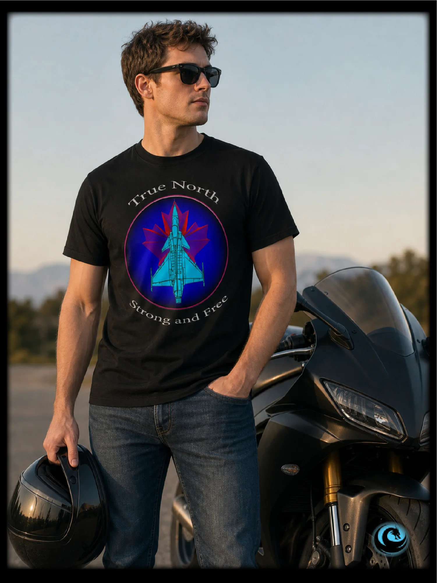 True North Strong and Free — Gripen Anthem Crest product image (1)