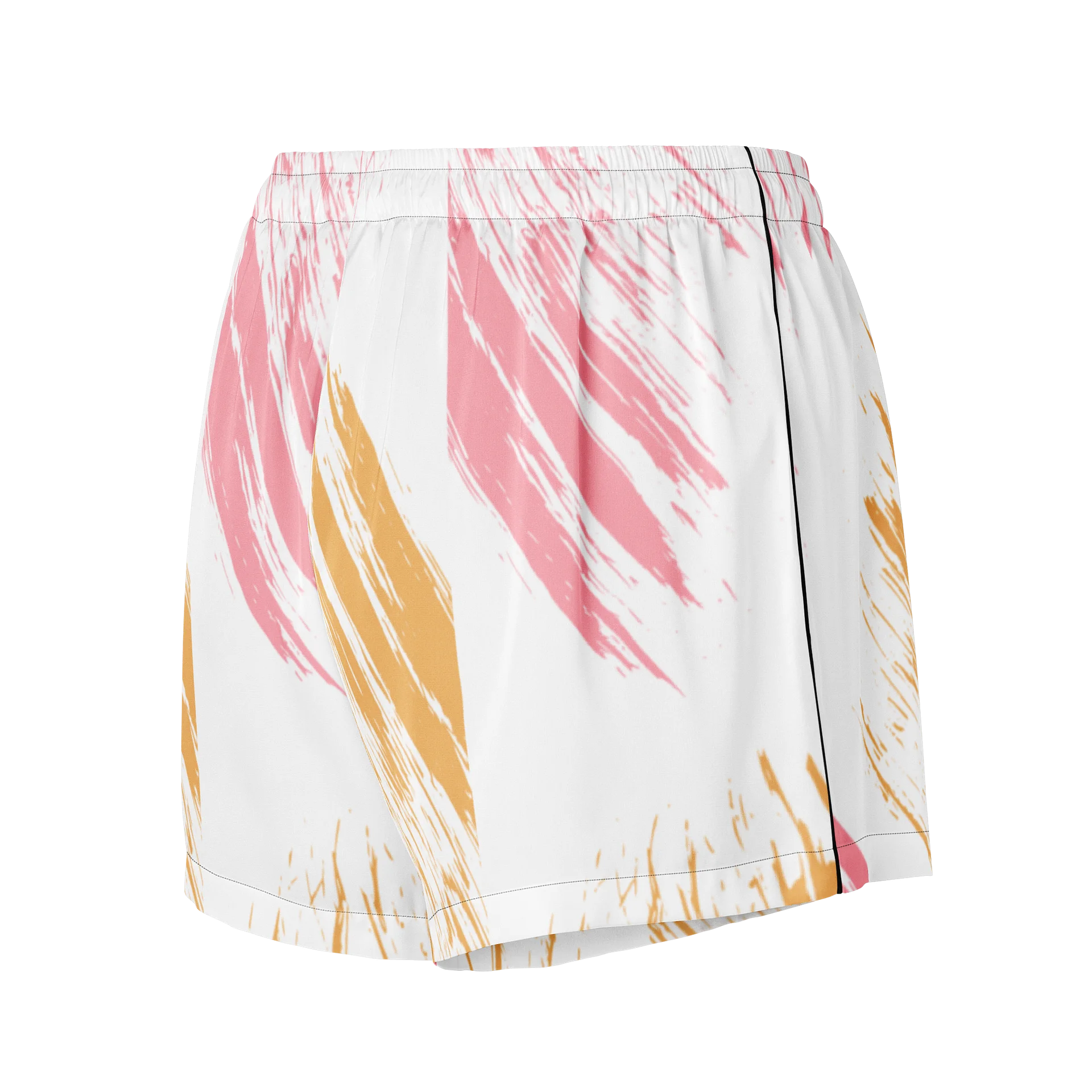 Pink Orange Brushstroke Pajama Shorts product image (2)