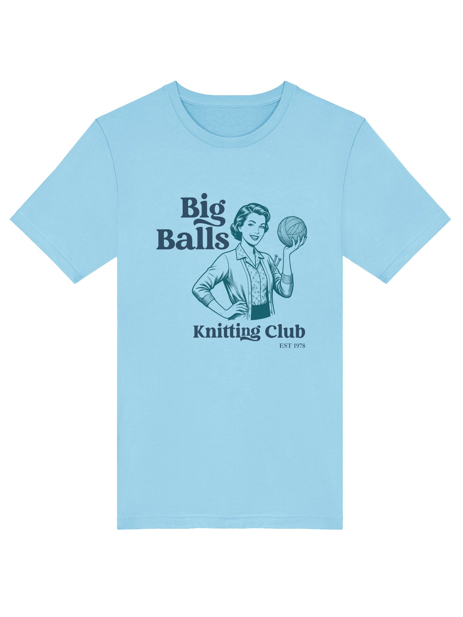 Big Balls Knitting Club Retro T‑Shirt product image (15)