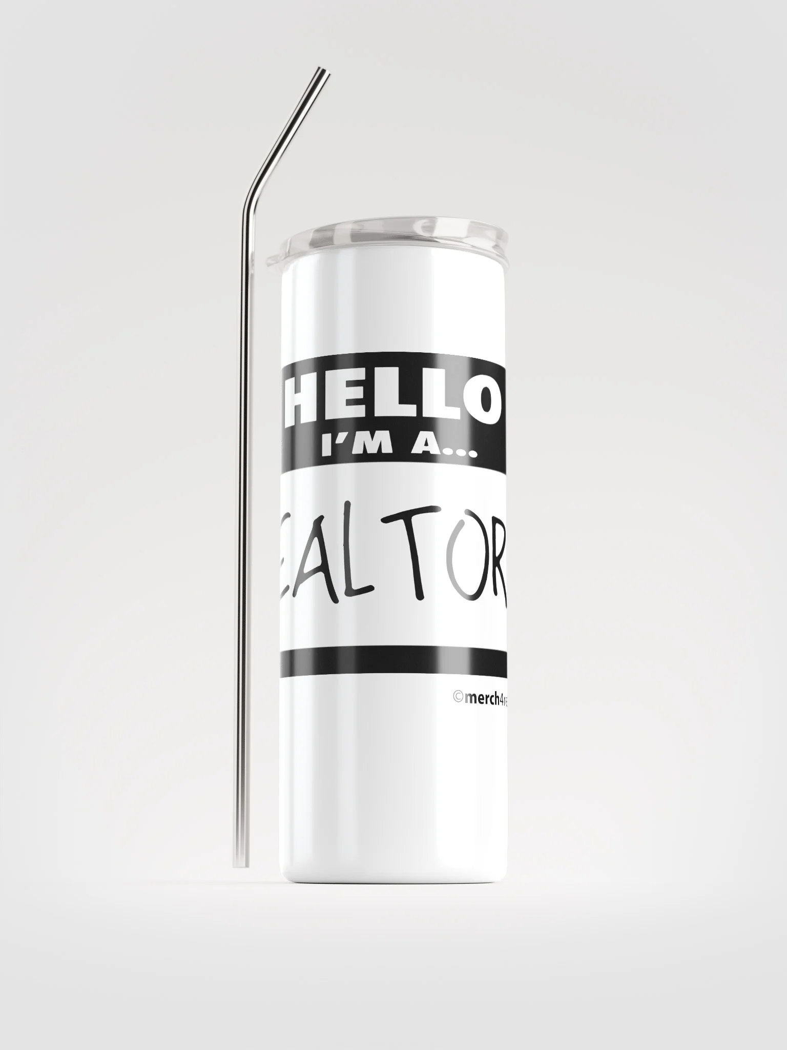 Hand-Drawn Realtor® Stainless Steel Tumbler product image (1)
