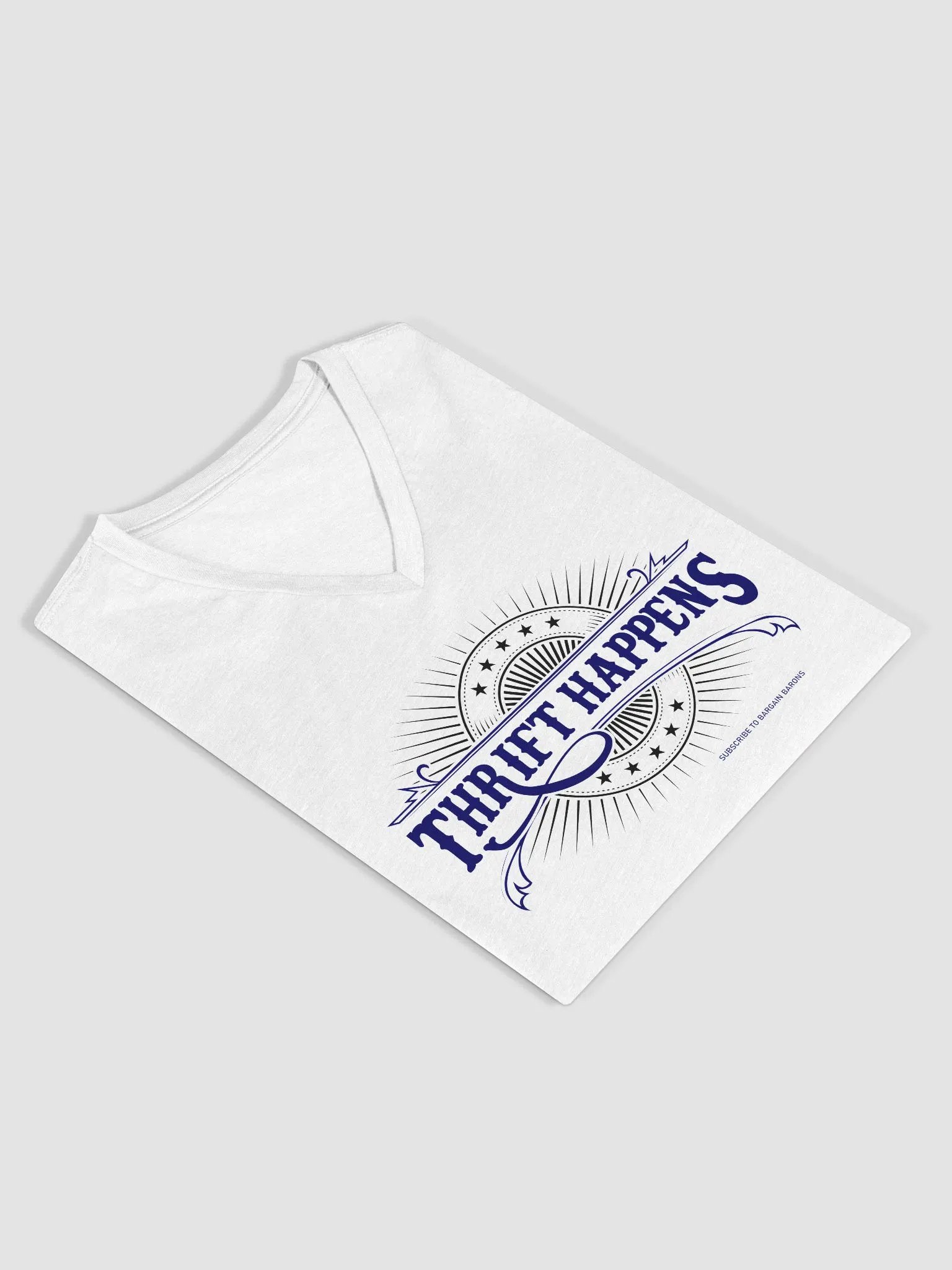 THRIFT HAPPENS (Ladies' V-Neck - Light) product image (12)