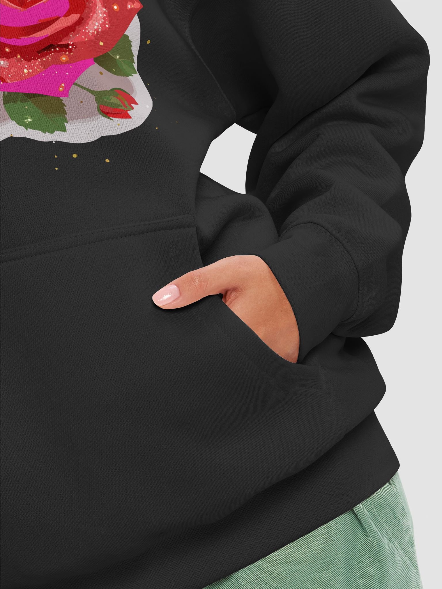 Bloom and Comfort Rose Hoodie product image (8)