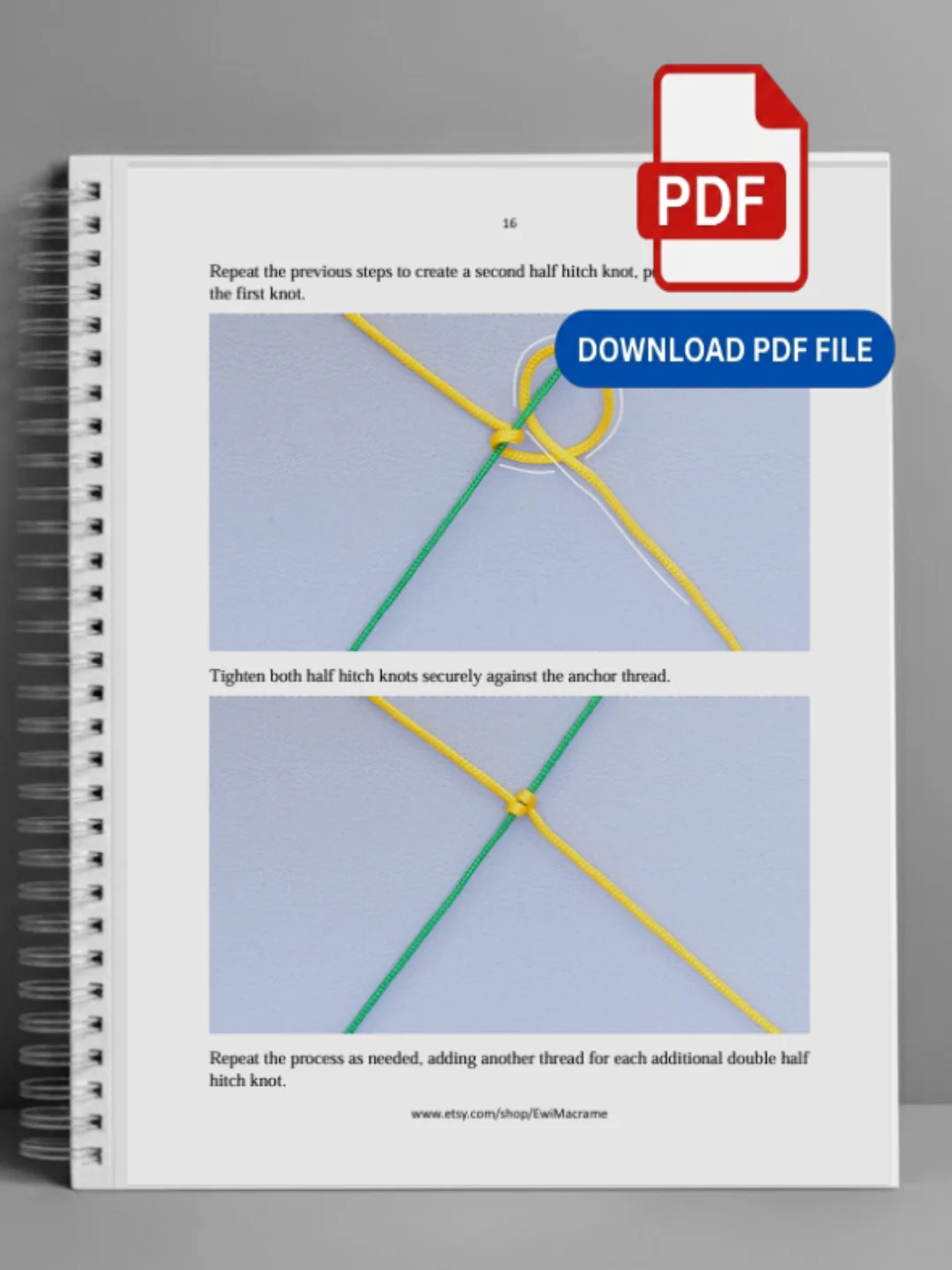 Micro Macrame Knots & Practical Applications – PDF Guide product image (4)