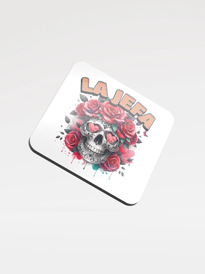 La Jefa Skull The Boss Glossed Cork Coaster product image (2)