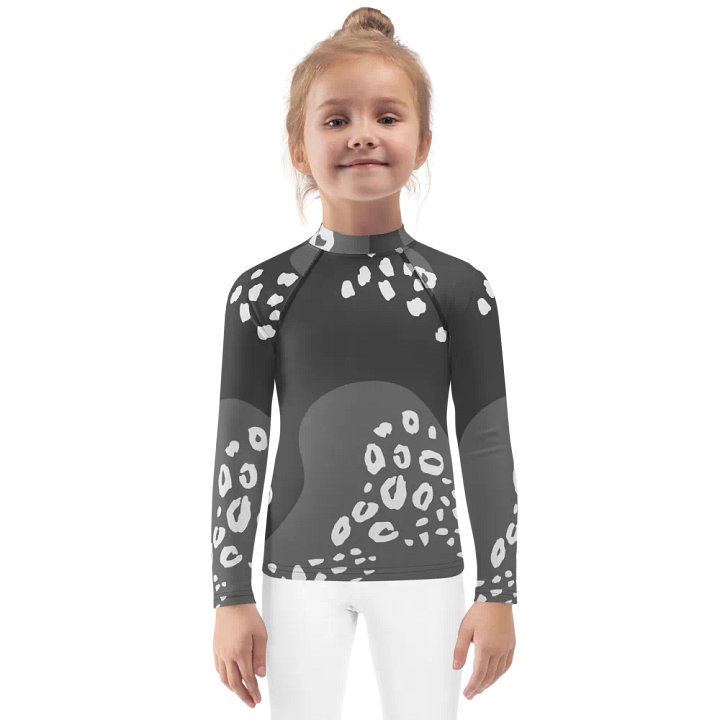 Grey Swirls Kids Rash Guard product image (1)