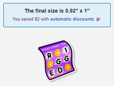 RIGGED Pin product image (1)