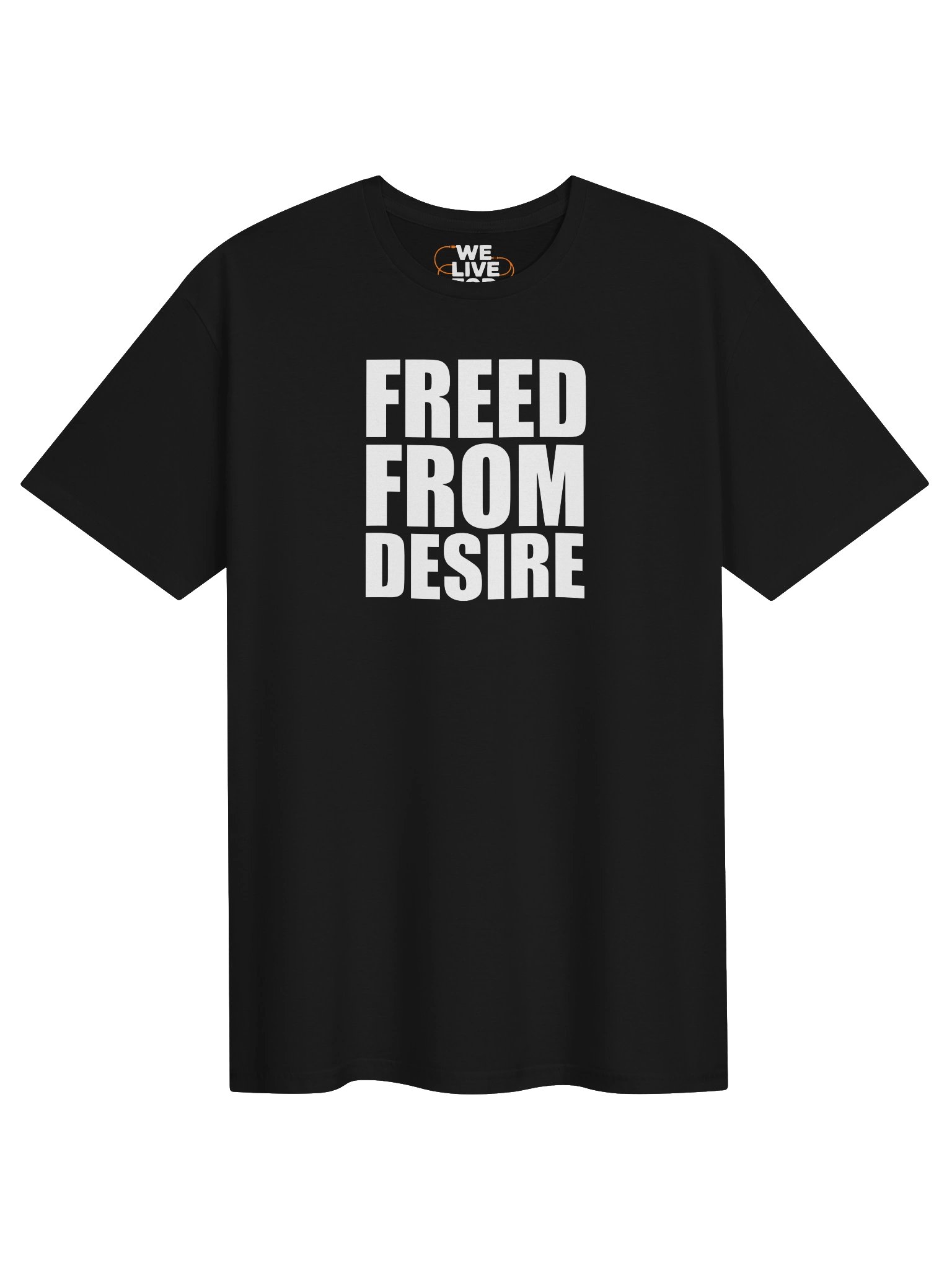 Freed From Desire White Logo Unisex T-shirt product image (1)