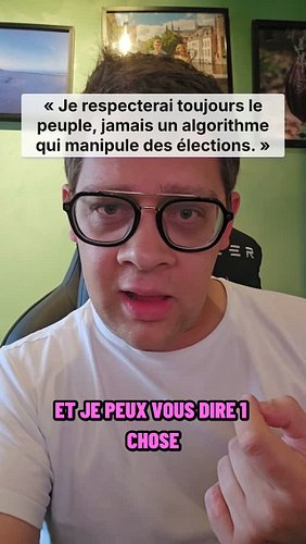 Le peuple oui, l’algorithme non

Je peux accepter le verdict du peuple, jamais une élection tordue par des algorithmes. La dé...