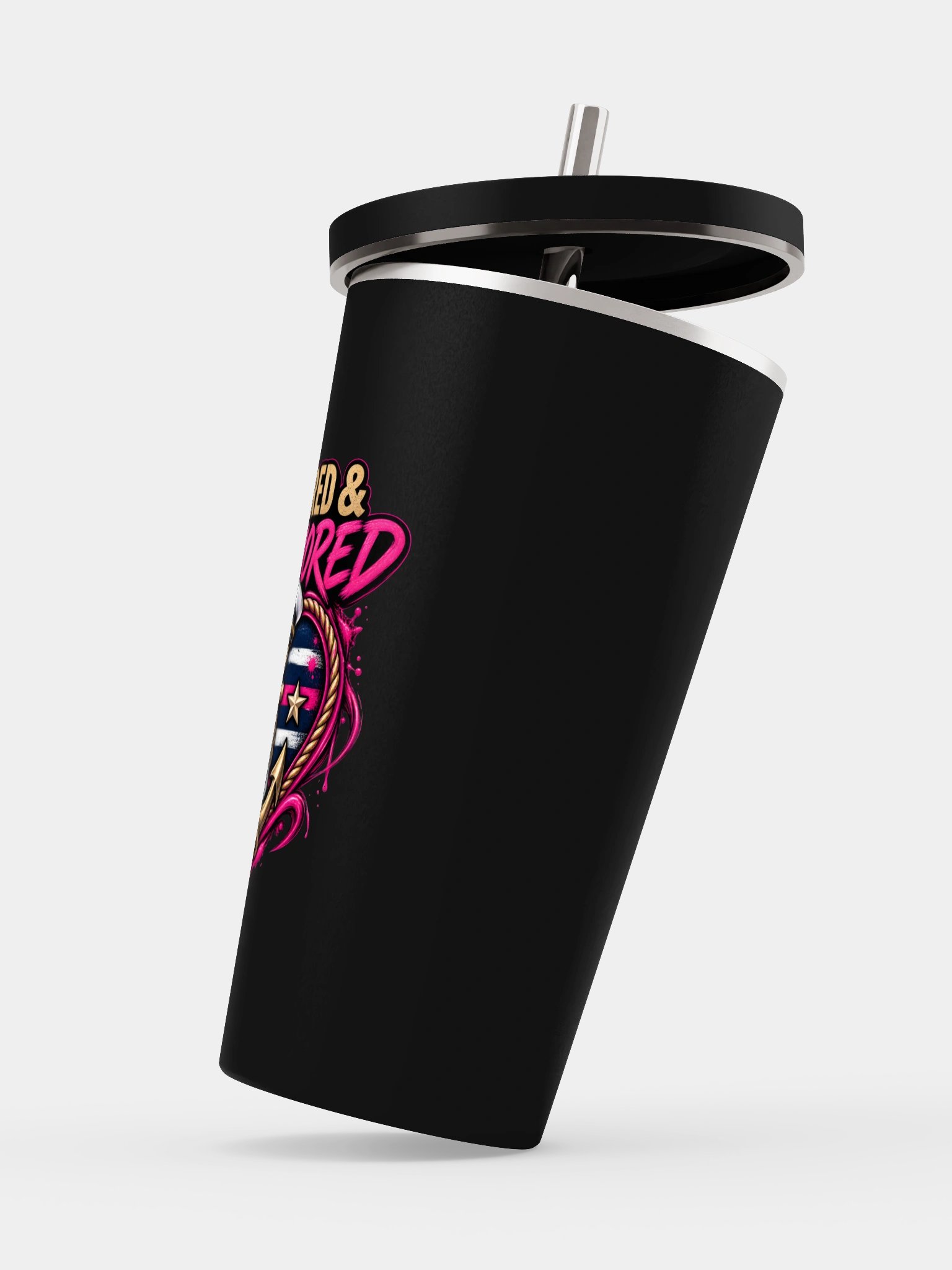 Navy U&U Heart Tumbler product image (3)