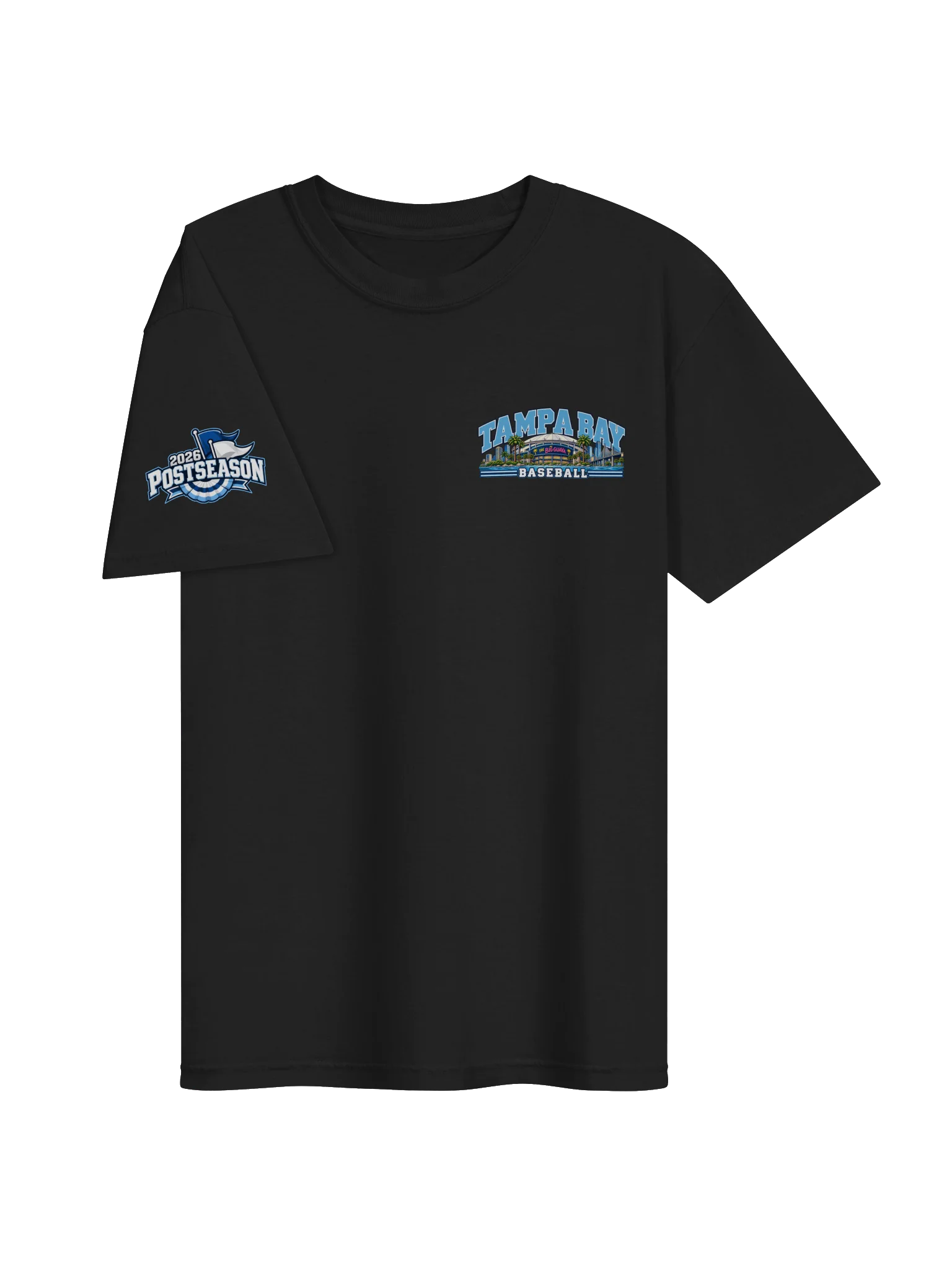 Tampa Bay Baseball 2026 "Postseason" Animated Player Back Print T-Shirt product image (3)