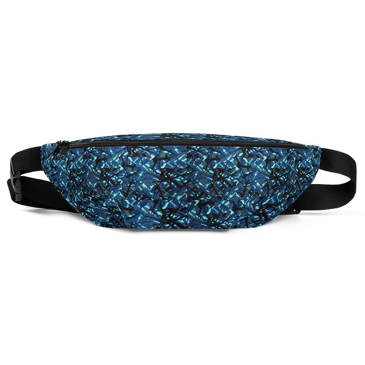 Waist Bag Blue Plush Danish Style Pattern product image (1)